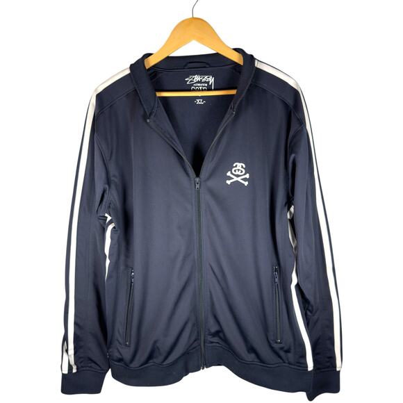 Stussy Other - Stussy Vintage 90’s Skull & Bones Track Jacket Men’s XL - Skater Streetwear Punk